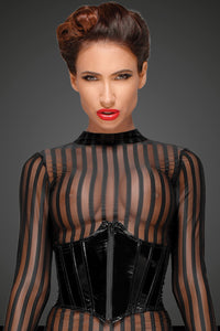 Classic dress made of elastic tulle F182 - 3XL-7