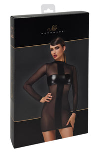F369 Crossfire Mesh & Wetlook Mini dress - 3XL-6