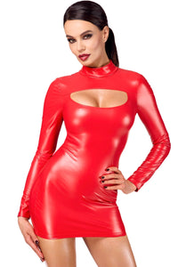 F367 Bombshell Bodycon Dress Red - 3XL-2