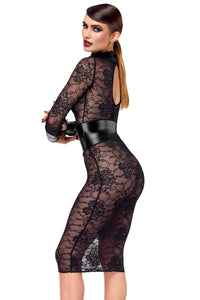 F375 Noirelle Lace Corset Midi dress - 3XL-3