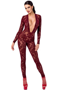 F382 Kink Royal Catsuit red - 3XL-2