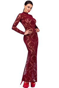 F383 Kink Royal gown/long dress red - 3XL-2