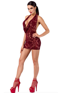 F385 Kink Royal cascade mini dress red - 3XL-7