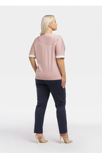 Plus size blouse model 193906 Karko