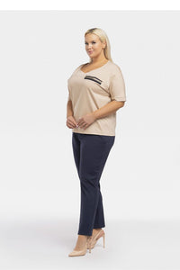 Plus size blouse model 193909 Karko