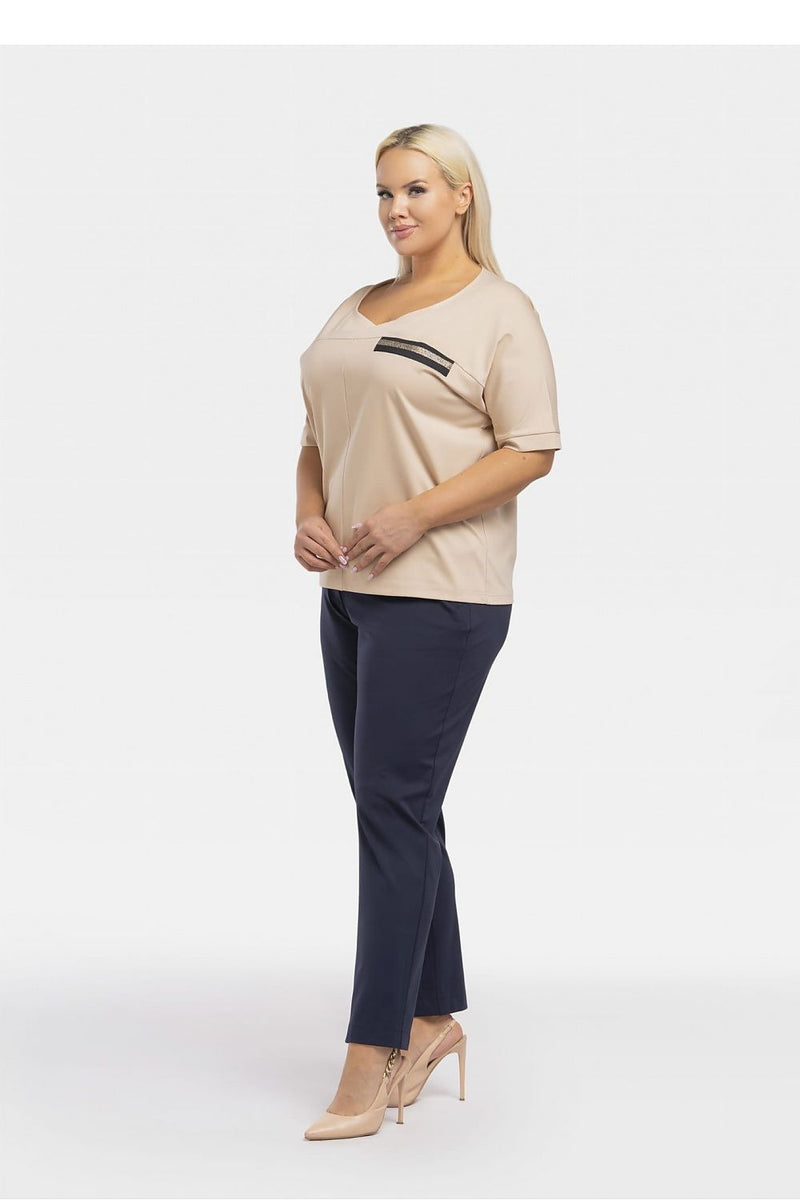 Plus size blouse model 193909 Karko