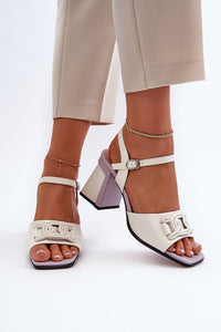 Heel sandals model 195418 Step in style