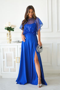  Long dress model 219694 Bicotone 