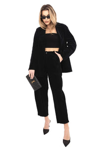  corduroy trousers model 225001 Rue Paris 