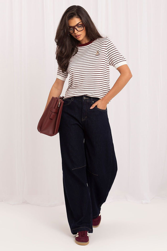  Short sleeve sweater model 230143 Italy Moda 