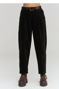  corduroy trousers model 232017 Makadamia 