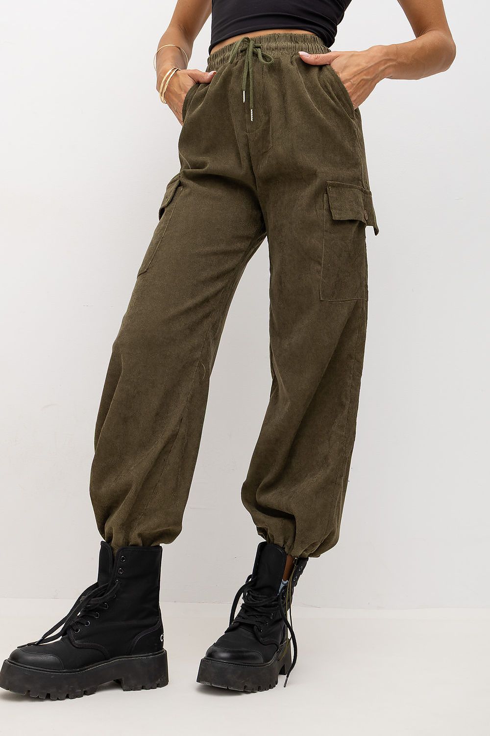  corduroy trousers model 232539 Factory Price 