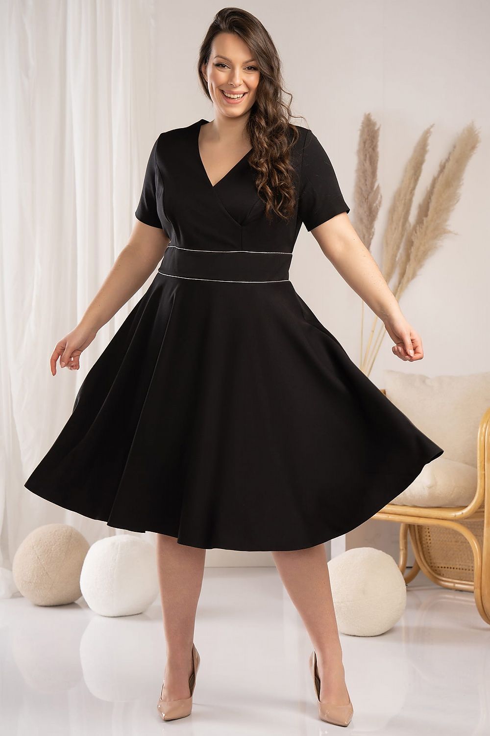 Plus size dress model 178553 Karko