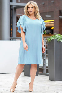 Plus size dress model 180443 Karko