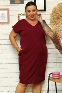 Plus size dress model 182160 Karko