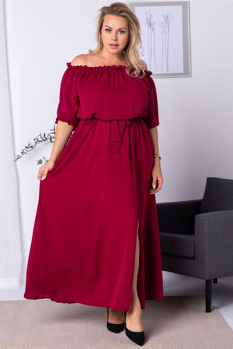 Plus size dress model 182179 Karko