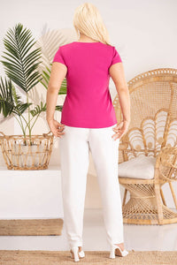 Plus size blouse model 182189 Karko