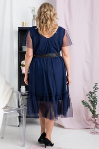 Plus size dress model 183333 Karko