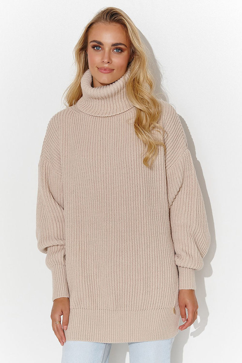 Turtleneck model 185214 Makadamia