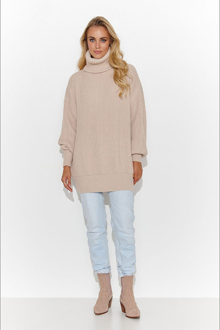 Turtleneck model 185214 Makadamia