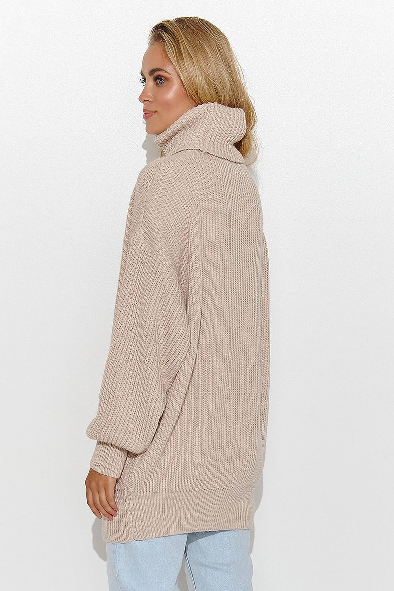 Turtleneck model 185214 Makadamia