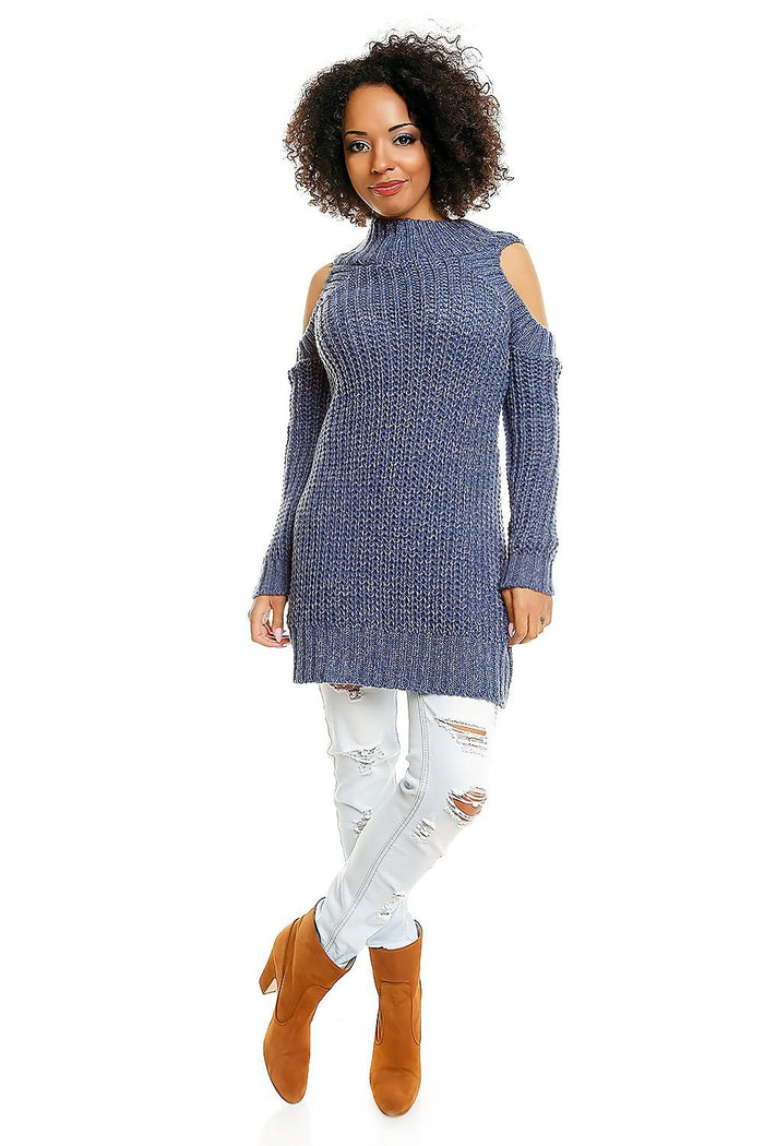 Hard-knitted jumper model 84345 PeeKaBoo