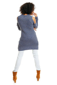 Hard-knitted jumper model 84345 PeeKaBoo