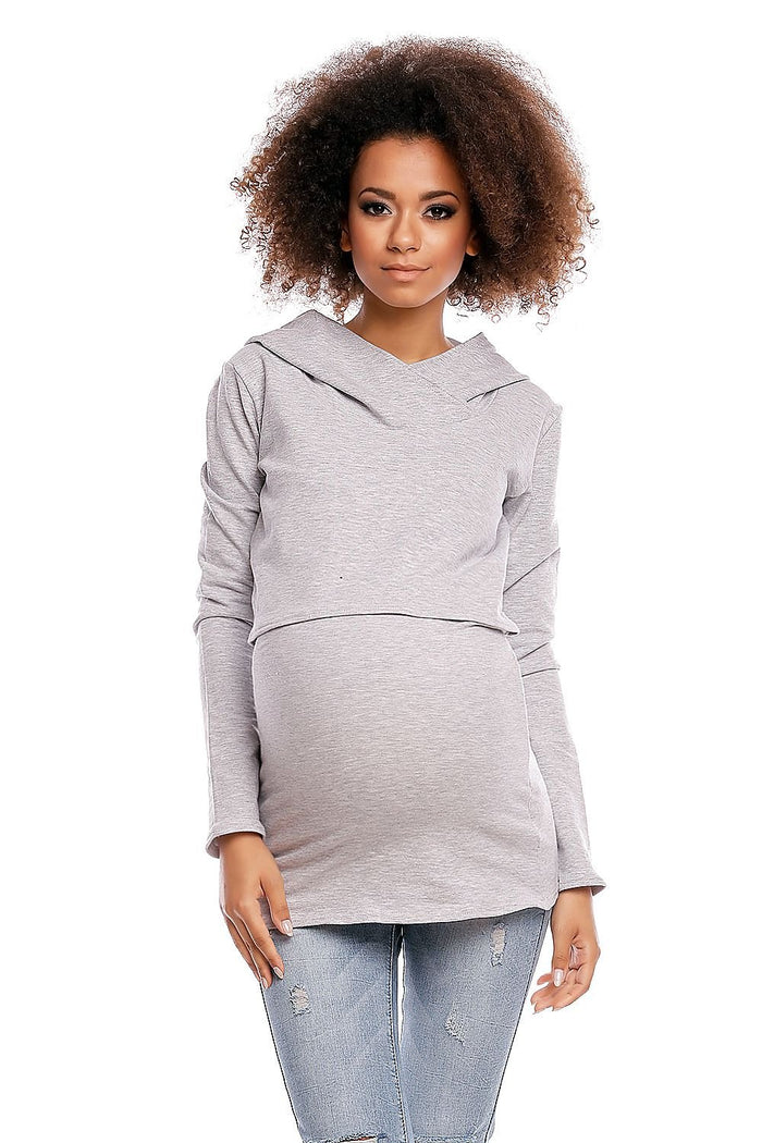 Maternity sweatshirt model 84459 PeeKaBoo