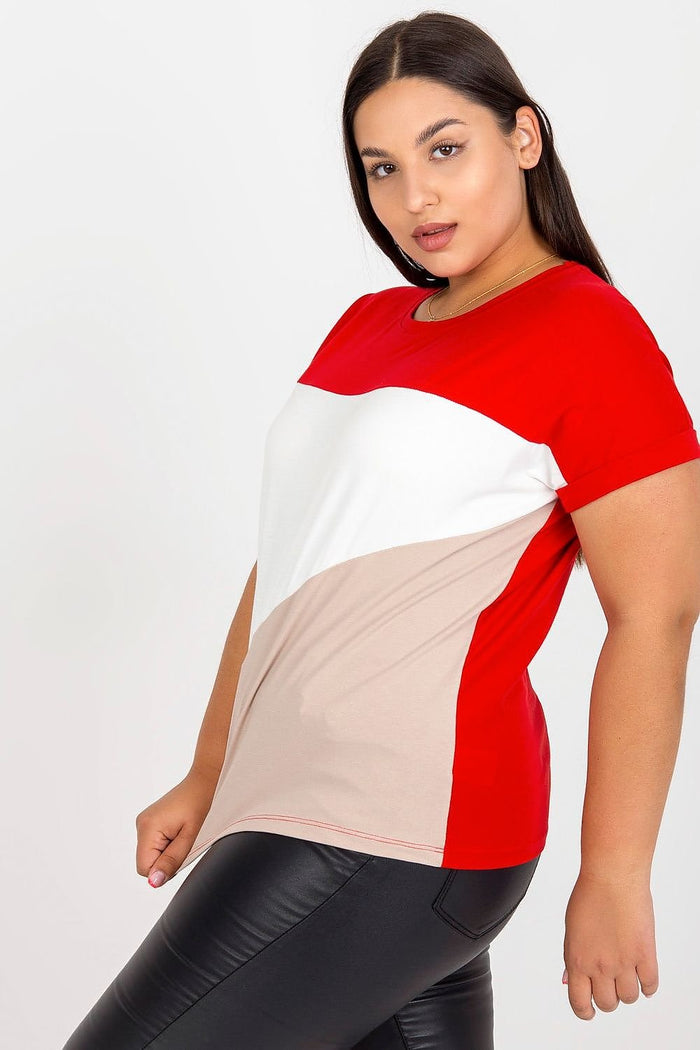 Plus size T-shirt model 166733 Relevance