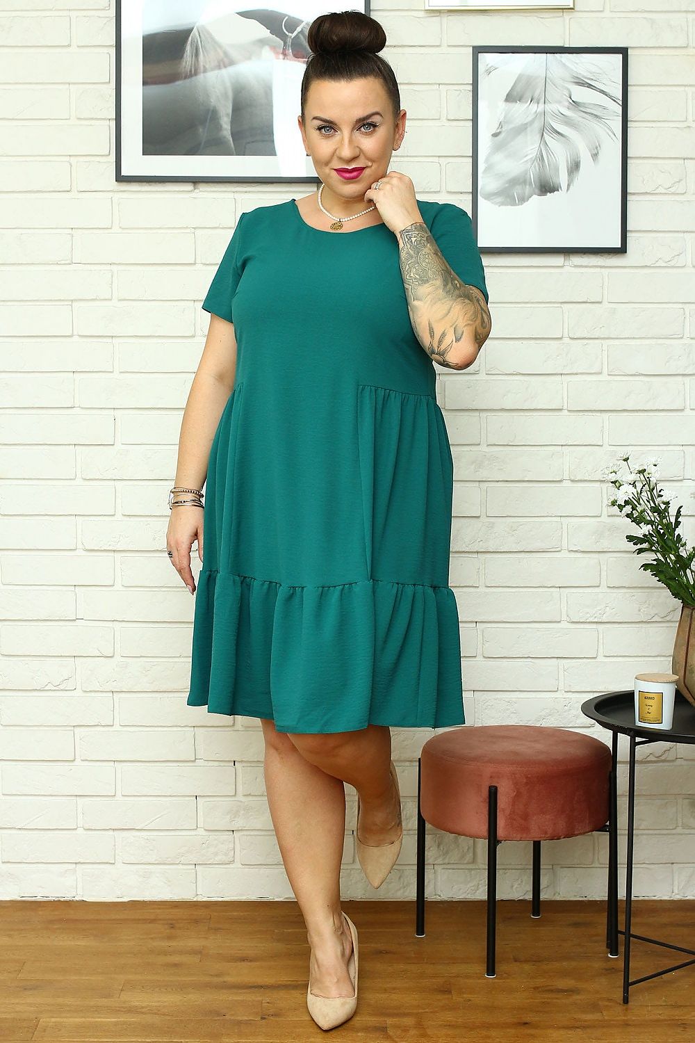 Plus size dress model 169240 Karko