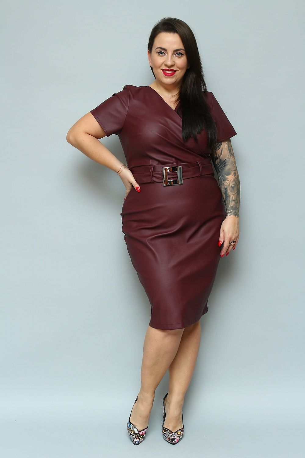 Plus size dress model 169643 Karko