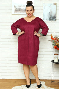 Plus size dress model 175219 Karko