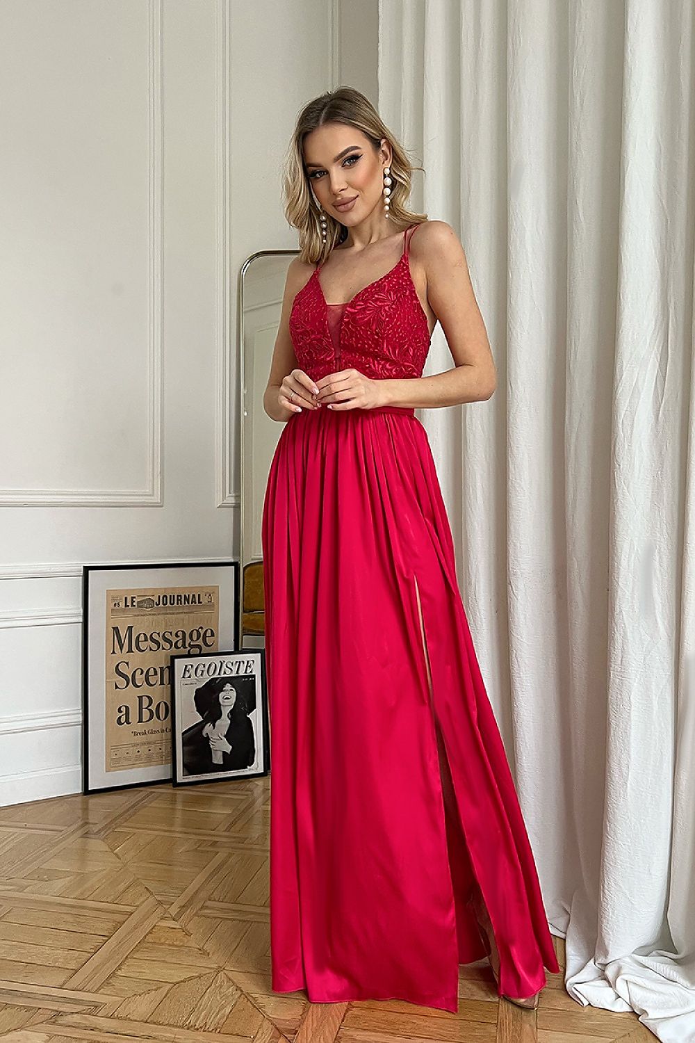 Long dress model 175889 Bicotone