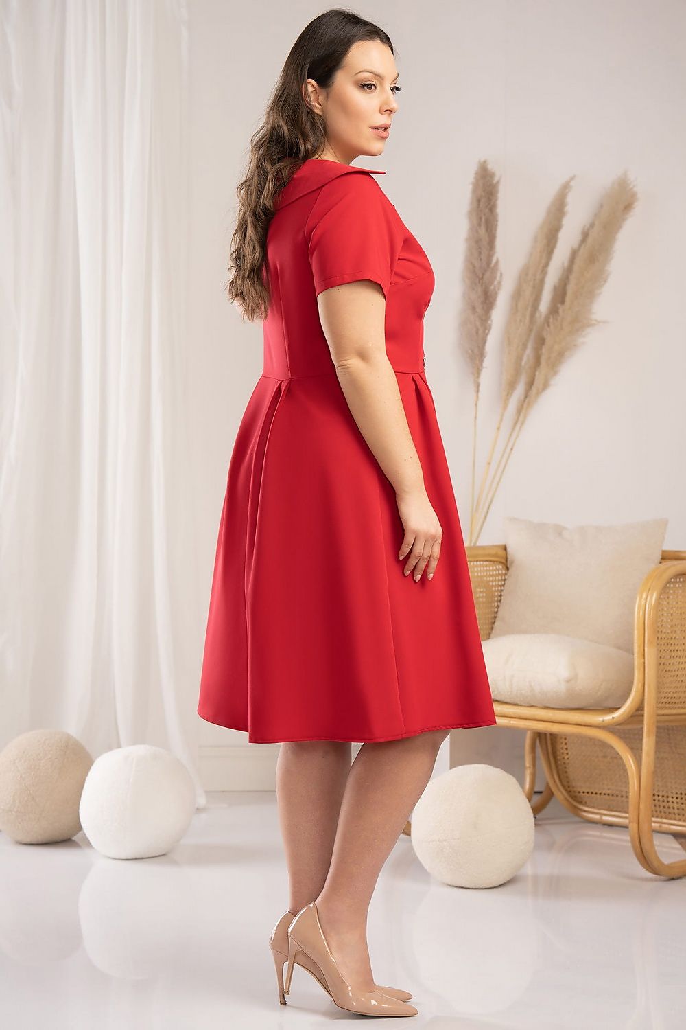 Plus size dress model 176574 Karko